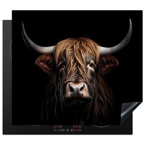 MuchoWow KRYT NA SPORÁK Škótsky horal - Portrét - Čierny - Zviera 57.6x51.6 cm vyobraziť