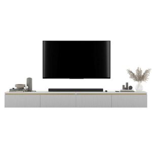 Meble Lindner TV STOLÍK sada 2 ks Selene matná biela 280 cm vyobraziť