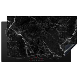MuchoWow KRYT NA SPORÁK Mramor - Čierna - Biela - Textúra - Mramorový vzhľad 91.6x52.7 cm vyobraziť