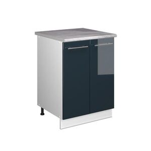 Vicco SPODNÁ SKRINKA POD DREZ Fame-Line, Tmavo modrá vysoký lesk/biely, 60 cm vyobraziť