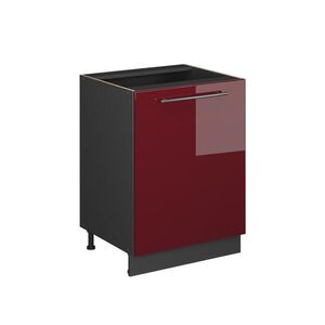 Vicco KUCHYNSKÁ SPODNÁ SKRINKA Fame-Line, Bordeaux vysoký lesk/antracitová, 60 cm 1 dvere bez pracovnej dosky vyobraziť
