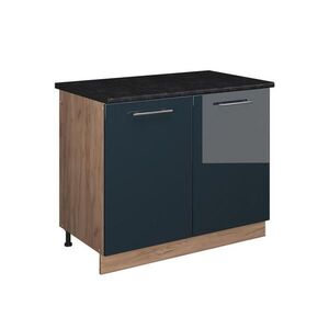 Vicco SPODNÁ SKRINKA POD DREZ Fame-Line, Tmavo modrá vysoký lesk/Dub Goldkraft, 100 cm, AP Antracit vyobraziť