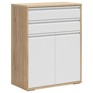 Carryhome KOMODA, farba duba, biela, 80/100/41 cm vyobraziť