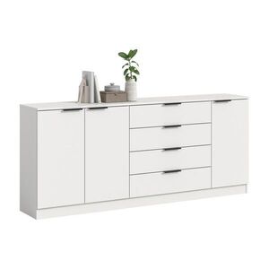 Livetastic ŠIROKÁ KOMODA, biela, 185/80/35 cm vyobraziť