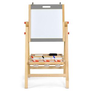 COSTWAY DETSKÝ MAĽOVACÍ STOLÍK Šedý vyobraziť