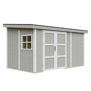 Timbela ZÁHRADNÝ domček prémiovej kvality 8, 68 m² - V231x248x412 cm - Bez podlahy a bočnej steny - Timbela M939B-TUNDRA GREY vyobraziť