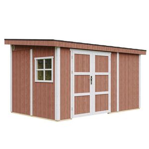 Timbela ZÁHRADNÝ domček prémiovej kvality 8, 68 m² - V231x248x412 cm - Bez podlahy a bočnej steny - Timbela M939B-REDWOOD RED vyobraziť