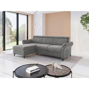 Sit & More ROHOVÁ SEDAČKA, textil, sivá vyobraziť