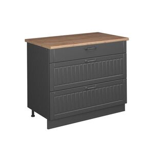 Vicco KUCHYNSKÁ SPODNÁ SKRINKA Fame-Line, Tmavo-sivá/antracitová, 100 cm, AP Oak vyobraziť