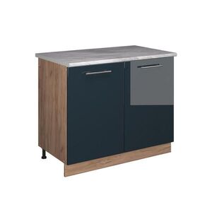 Vicco SPODNÁ SKRINKA POD DREZ Fame-Line, Tmavo modrá vysoký lesk/Dub Goldkraft, 100 cm, AP Marble vyobraziť