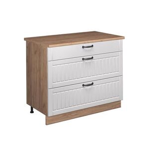 Vicco KUCHYNSKÁ SPODNÁ SKRINKA Fame-Line, Biely vidiecky dom/Dub Goldkraft, 100 cm, AP Oak vyobraziť