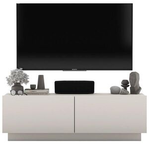 Meble Lindner TV stolík Enjoy Kašmír matný 120 cm so soklom vyobraziť