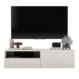 Meble Lindner TV stolík Enjoy Kašmír matný 120 cm so zásuvkou vyobraziť
