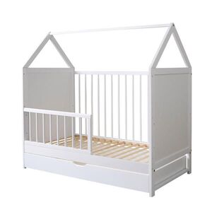 Kids Collective DETSKÁ POSTEĽ 60x120 cm s matracom a zásuvkou v bielej farbe vyobraziť