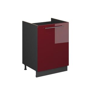 Vicco SPODNÁ SKRINKA POD DREZ Fame-Line, Bordeaux vysoký lesk/antracitová, 60 cm vyobraziť