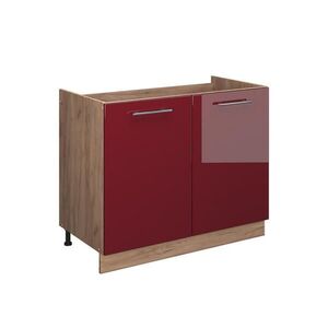 Vicco SPODNÁ SKRINKA POD DREZ Fame-Line, Bordeaux vysoký lesk/Dub Goldkraft, 100 cm bez pracovnej dosky vyobraziť