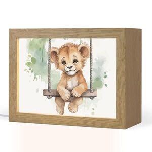OnlyWow NOČNÁ LAMPA Lev - Zviera - Deti - Džungľa 20x15 cm vyobraziť