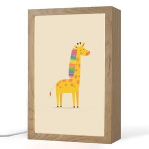 OnlyWow NOČNÁ LAMPA Žirafa - Dúhová hriva - béžová 20x30 cm vyobraziť