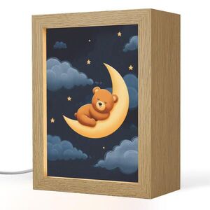 OnlyWow NOČNÁ LAMPA Medvedík - Mesiac - Mraky - Hviezdy 15x20 cm vyobraziť