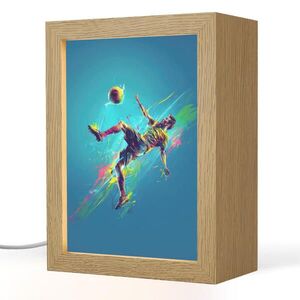 OnlyWow NOČNÁ LAMPA Futbalista - Farba strieka - Farebné - Lopta 15x20 cm vyobraziť