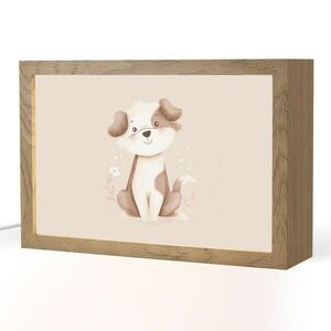 OnlyWow NOČNÁ LAMPA Pes - škvrnitý - hnedý 30x20 cm vyobraziť