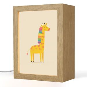 OnlyWow NOČNÁ LAMPA Žirafa - Dúhová hriva - béžová 15x20 cm vyobraziť