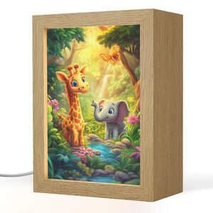 OnlyWow NOČNÁ LAMPA Žirafa - Slon - Kvety - Džungľa 15x20 cm vyobraziť