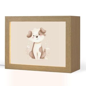 OnlyWow NOČNÁ LAMPA Pes - škvrnitý - hnedý 20x15 cm vyobraziť