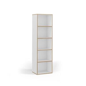Vicco KNIŽNICA Tetrix biely 40 x 140 cm s 5 priehradkami vyobraziť