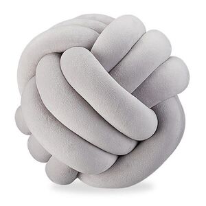 Relaxdays VANKÚŠ Sivý uzol 25 cm polyester vyobraziť