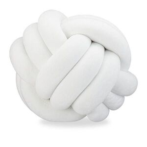 Relaxdays VANKÚŠ Biely uzol 25 cm polyester vyobraziť