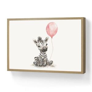 OnlyWow NOČNÁ LAMPA Zebra - Dieťa - Zvieratá - Ružový balón 60x40 cm vyobraziť
