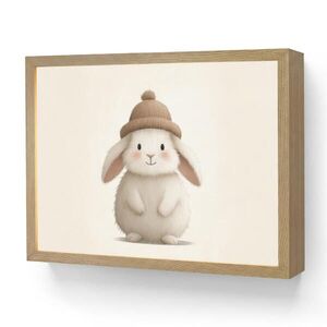 OnlyWow NOČNÁ LAMPA Králik - čiapka - uši - béžová 40x30 cm vyobraziť