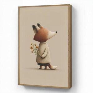 OnlyWow NOČNÁ LAMPA Líška - Žlté kvety - Minimalistický 60x90 cm vyobraziť