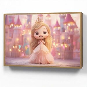 OnlyWow NOČNÁ LAMPA Princezná - ružová - hrad 100x70 cm vyobraziť