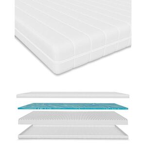 Schlaftroll MATRAC 90x200 cm – gélový matrac zo studenej peny – 7-zónový – H2 H3 – výška 15 cm – snímateľný prateľný poťah vyobraziť