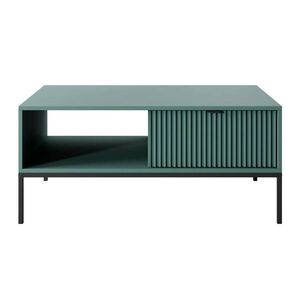 Selsey KONFERENČNÝ stolík Vellore Zelený s čiernou podnožou 104 x 68 cm vyobraziť
