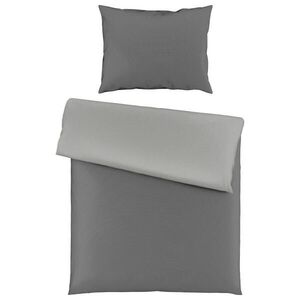 Fleuresse POSTEĽNÁ BIELIZEŇ, flanel, antracitová, sivá, 140/200 cm vyobraziť