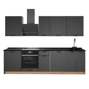 Vicco KUCHYNKA Fame-Line, Tmavo-sivá/Dub Goldkraft, 280 cm, AP Antracit vyobraziť