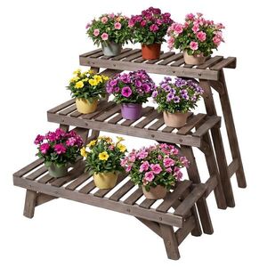 Relaxdays STOJAN Hnedá 3-dielna-sada jedľové drevo 70x25 cm vyobraziť