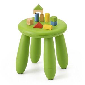 Relaxdays STOLIČKA Zelená plast 26 cm vyobraziť