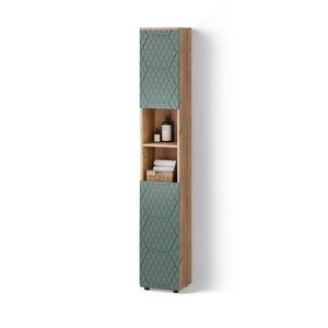 Livinity® KÚPEĽŇOVÁ SKRINKA Ronco Zelený/zlatý dub 30 x 192 cm vyobraziť