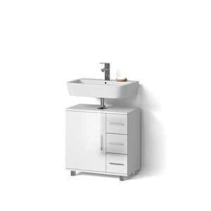 Livinity® SPODNÁ SKRINKA POD UMÝVADLO Eisak Biely vysoký lesk 60 x 60.8 cm vyobraziť