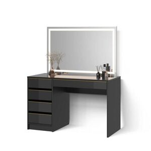 Livinity® TOALETNÝ STOLÍK Imola Čierne zlato 120 cm so zrkadlom LED vyobraziť