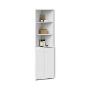 Livinity® KÚPEĽŇOVÁ SKRINKA Fucino biely 52 x 175 cm Rohová skriňa s 2 dvierkami vyobraziť