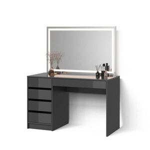 Livinity® TOALETNÝ STOLÍK Imola antracitová 120 cm so zrkadlom LED vyobraziť