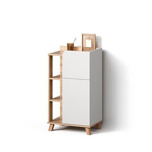 Livinity® MIDI SKRINKA Marano Sonoma/White 50 x 90 cm s dvierkami a zásuvkou vyobraziť