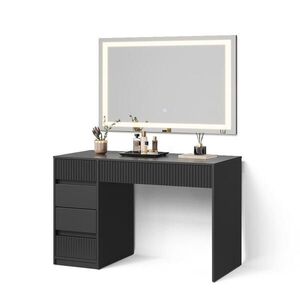 Livinity® TOALETNÝ STOLÍK Allia čierna 120 cm so zrkadlom LED vyobraziť