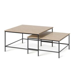 Vicco SÚPRAVA KONFERENČNÉHO STOLÍKA Ramio, dub/čierna, 80 x 80 cm 2 časti vyobraziť