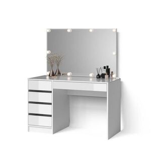Livinity® TOALETNÝ STOLÍK Imola biely 120 cm s osvetlením LED vyobraziť